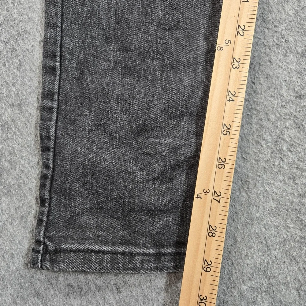 Levis 510 Jeans Mens 30x29‎ (tag 31x32) Gray Charcoal Wash Slim Tapered Denim
